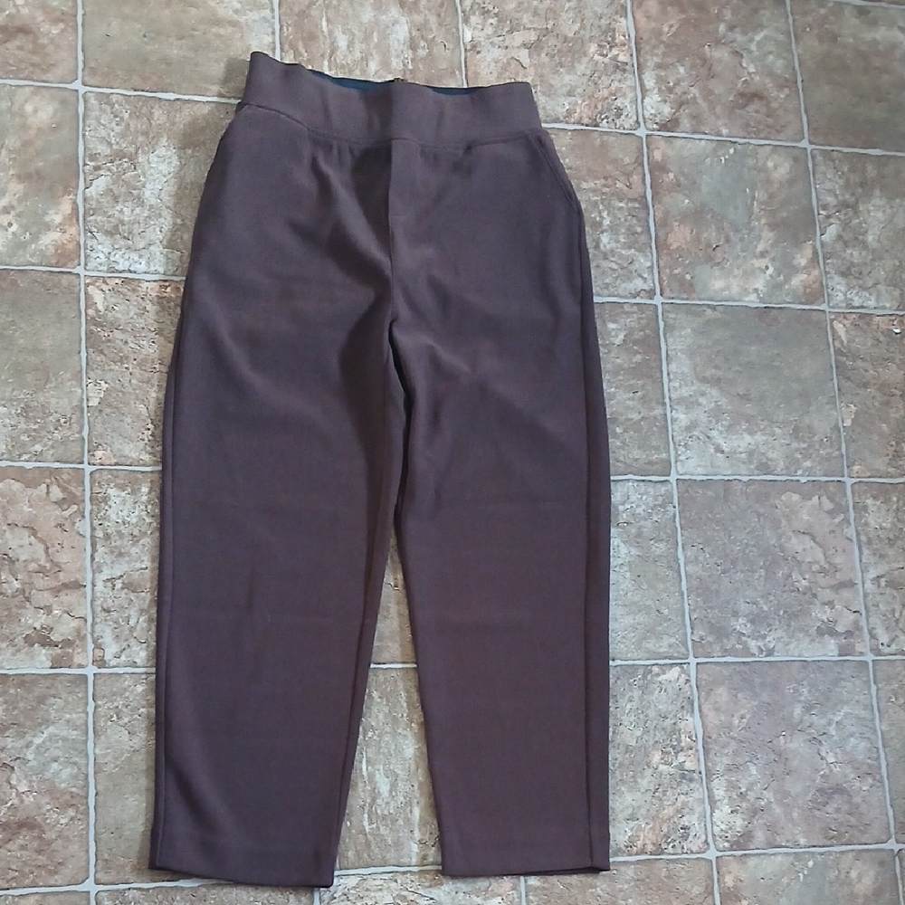 Zenana Outfitters Brown High-Waist Trousers